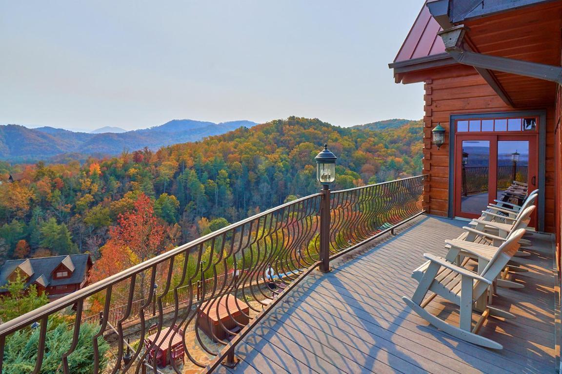 Journey'S End, 5 Bedrooms, Sleeps 12, Private Outdoor Pool, Theater, Sauna Sevierville Luaran gambar
